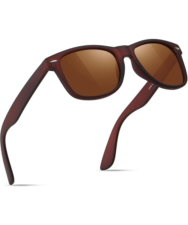 FEIDUSUN Sunglasses Men Polarized Sunglasses for Mens and Womens,Black Retro Sun Glasses Driving Fishing UV Protection