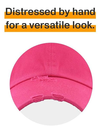 KBETHOS Vintage Washed Distressed Cotton Dad Hat Baseball Cap Adjustable Polo Trucker Unisex Style Headwear