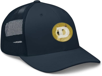 Dogecoin Crypto Embroidered Logo Trucker Cap