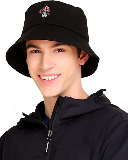 XYIYI Fashion Embroidery Bucket Hat Cotton Beach Fisherman Hats for Women Girls
