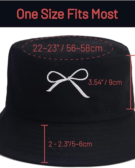 Cotton Bucket Hat for Women Men Summer Travel Sun Beach Bucket Cap, Unisex Outdoor Fisherman Hat