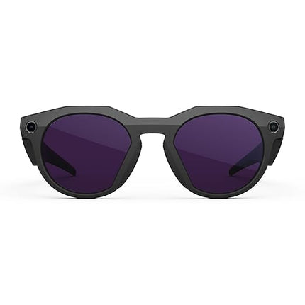 Oakley Meta HSTN, Black | Smart AI Glasses for Men, Women — Performance for Sports, Athletes — Camera, Audio, Video — 8 Hour Battery — 3K HD Resolution — Amethyst Transitions® Lenses