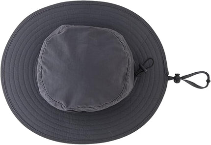 LLmoway Kids Sun Protection Hat Quick Dry Adjustable Wide Brim Mesh Bucket Hat