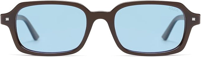 SOJOS Trendy Rectangle Polarized Sunglasses Womens Mens, Small Retro Fashion Thin Slim Square Sunnies SJ2610