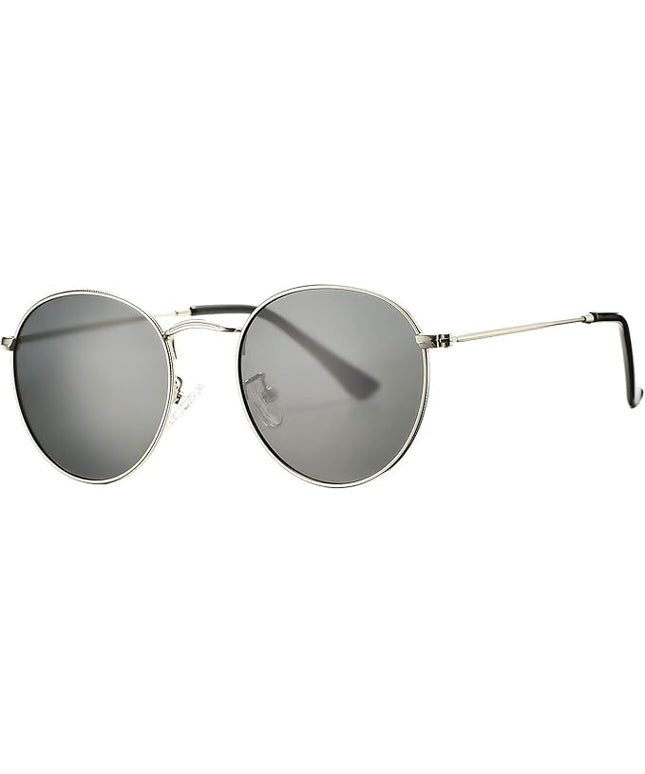 Pro Acme Small Round Metal Polarized Sunglasses for Women Retro Designer Style
