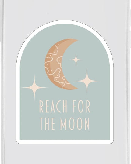 (1PC) Reach for The Moon Stars Sticker for Phone Tablet Laptop Car Truck Window | 4" Sticker