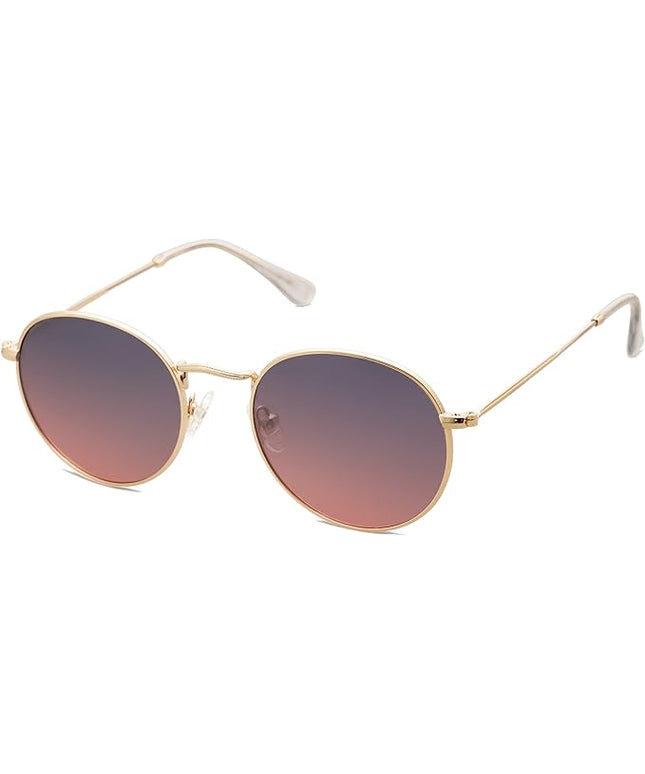SOJOS Small Round Polarized Sunglasses for Women Men Classic Vintage Retro Shades UV400 SJ1014