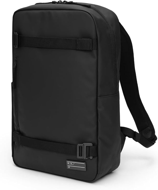 Db Journey Daypack - Slim Backpack with Laptop Compartment, Water Bottle Pocket, Minimalist Lightweight Work Backpack for Work, Travel & Gym, 17L - Black Out