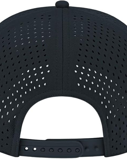 Cap America i8540 Premium Water-Resistant Perforated Medium Profile 5-Panel Cap w/UV Guard & Adjustable Snapback
