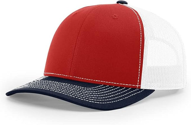 Richardson 112 Classic Six-Panel Adjustable Snapback Trucker Cap | Bulk Packs Available