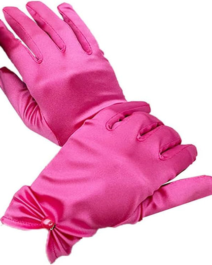 Satin Wedding Dress for Women Opera Party 1920s Gloves Wrist Length Gloves