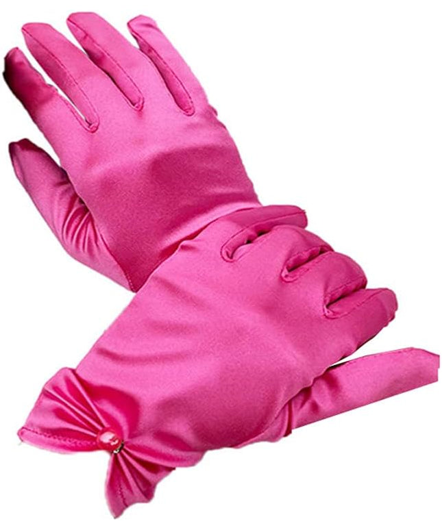 Satin Wedding Dress for Women Opera Party 1920s Gloves Wrist Length Gloves
