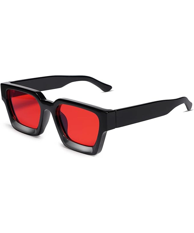 VANLINKER Thick Square Sunglasses for Men Women Retro Chunky Rectangle Shades UV400 Protection VL9731