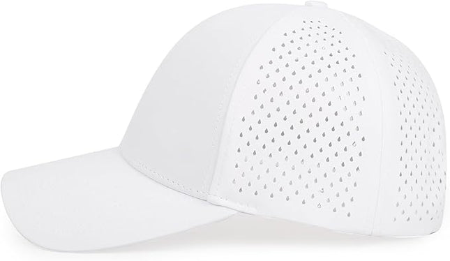 kozinu Quick Dry Baseball Cap Curved Brim Snapback Hat Laser Cut Mesh Ball Cap Golf Ball Cap for Men Women