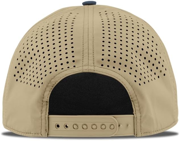 Branded Bills Vintage Old Glory PVC Curved 5 Panel Rope Hat, Fits 7-7 7/8, Adjustable Snapback | Lightweight, Comfort Stretch