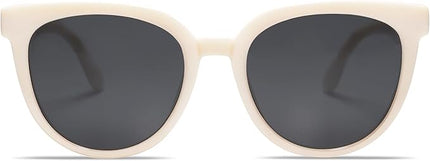 SOJOS Trendy Cat Eye Round Polarized Sunglasses for Women Fashion UV Protection Sunnies Sunglasses SJ2175