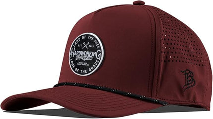Branded Bills Hardworking PVC Curved 5 Panel Rope, Snapback Closure, Lightweight, Comfortable Baseball Cap