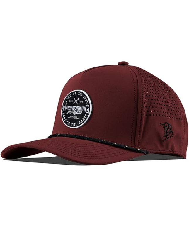 Branded Bills Hardworking PVC Curved 5 Panel Rope, Snapback Closure, Lightweight, Comfortable Baseball Cap