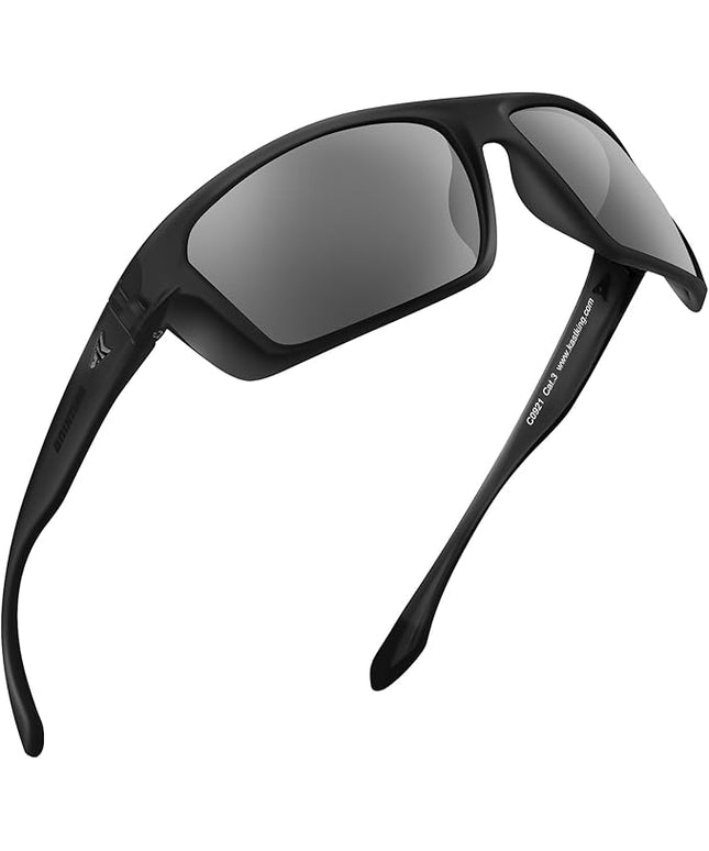 KastKing Huzzah Polarized Sport Sunglasses for Men and Women, Ideal for Driving Fishing Cycling and Running,UV Protection