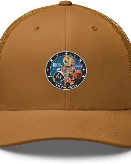 Doge/Moon NASA Logo Trucker Cap