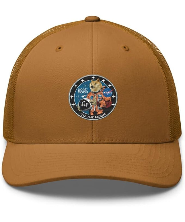Doge/Moon NASA Logo Trucker Cap
