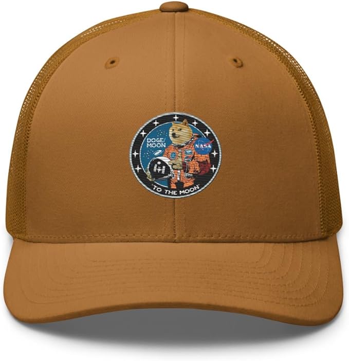 Doge/Moon NASA Logo Trucker Cap