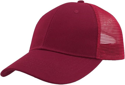 TSSGBL Classic Mesh Trucker Hat, Small & OSFM & XXL Options, Men Women Basic Adjustable Snapback Plain Blank Baseball Cap