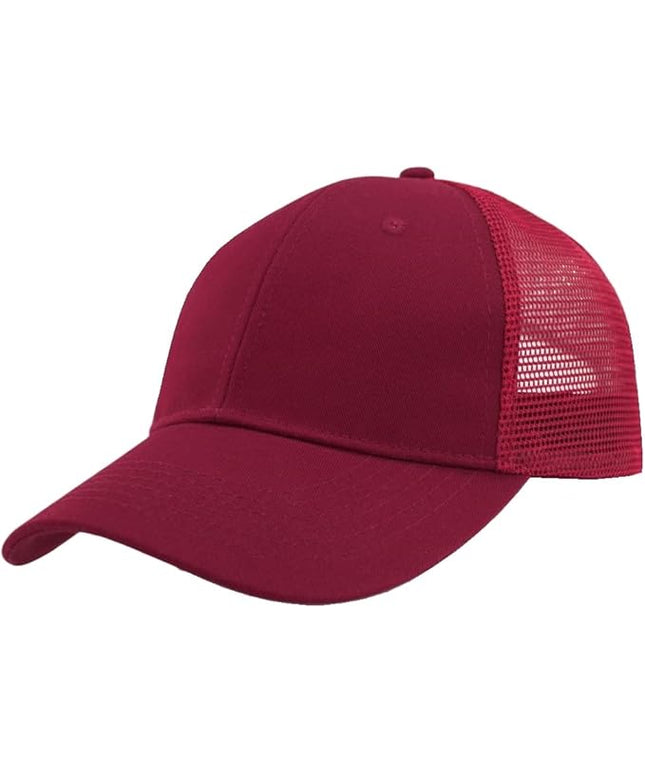 TSSGBL Classic Mesh Trucker Hat, Small & OSFM & XXL Options, Men Women Basic Adjustable Snapback Plain Blank Baseball Cap