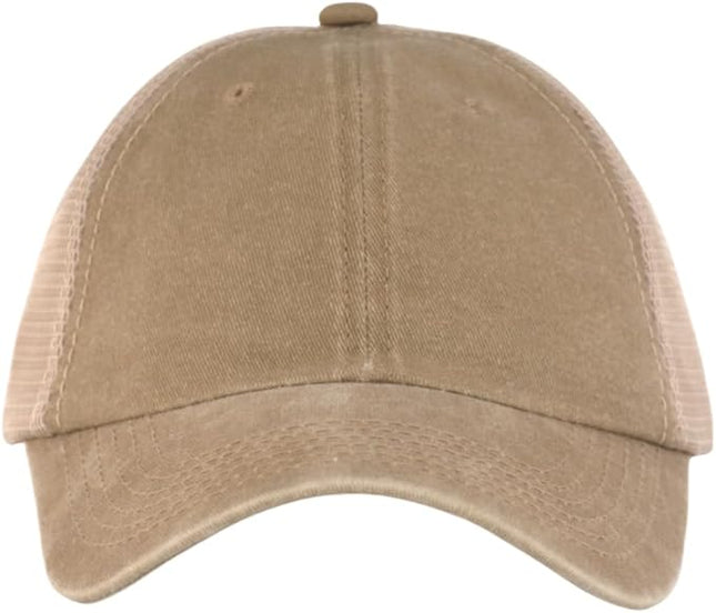 CYGTE Distressed Soft Trucker Hat | XL/XXL Available | Unstructured Vinatge Washed Snapback Baseball Cap for Men Women