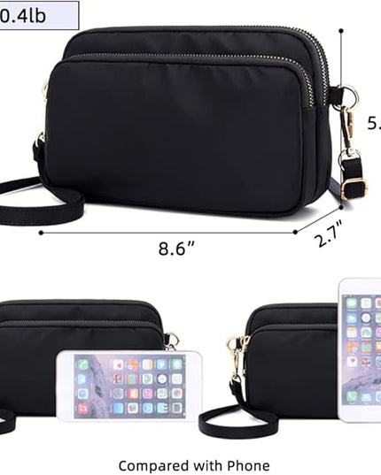 MINTEGRA Crossbody Bag for Women, Lightweight Purses Nylon Small Shoulder Bag Satchel