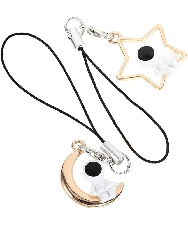 Cartoon Astronaut Phone Hanging Charms Phone Case Chain Key Chain Pendant