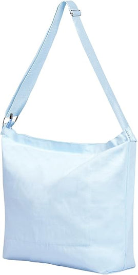 Women's blank large Size Canvas Crossbody Tote Handbags Shoulder Bag