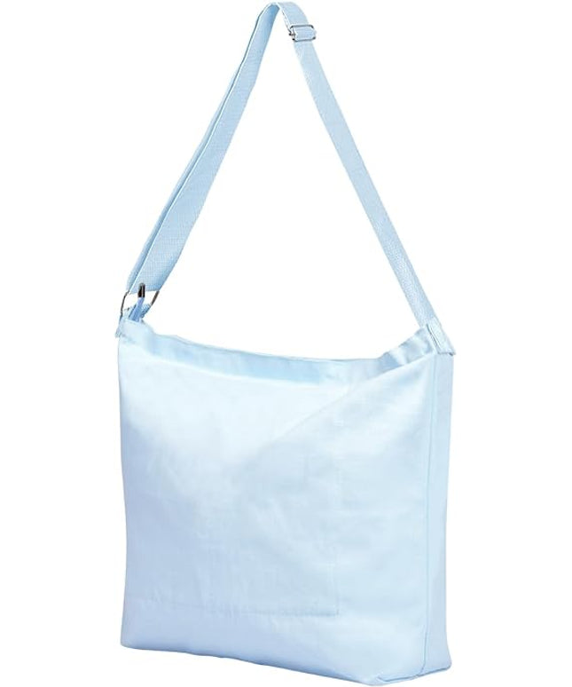 Women's blank large Size Canvas Crossbody Tote Handbags Shoulder Bag