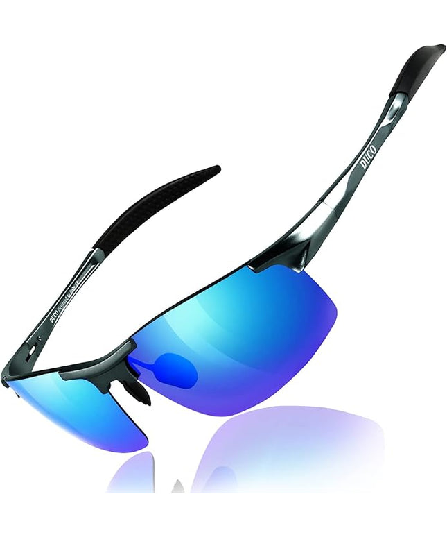 DUCO Mens Sports Polarized Sunglasses UV Protection Sunglasses for Men 8177s