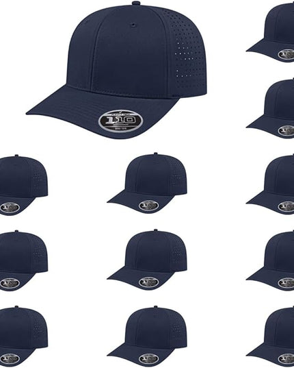 Cap America i8533 Flexfit 110 Perforated Performance Snapback Mid Profile 6-Panel Cap w/UV Guard & Adjustable Snapback