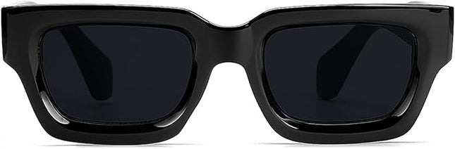 Trendy Square Sunglasses for Men Women Fashion Thick Rectangle Sun Glasses UV Protection Shades Designer Style