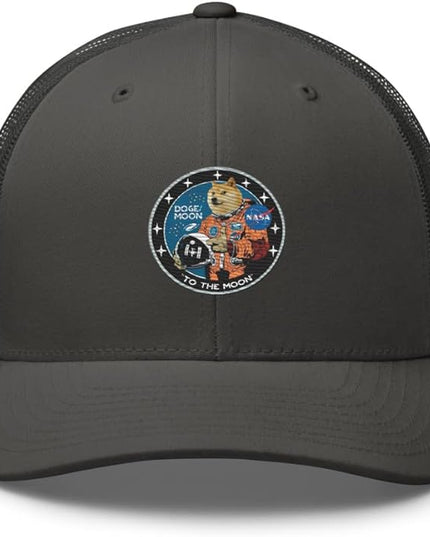 Doge/Moon NASA Logo Trucker Cap