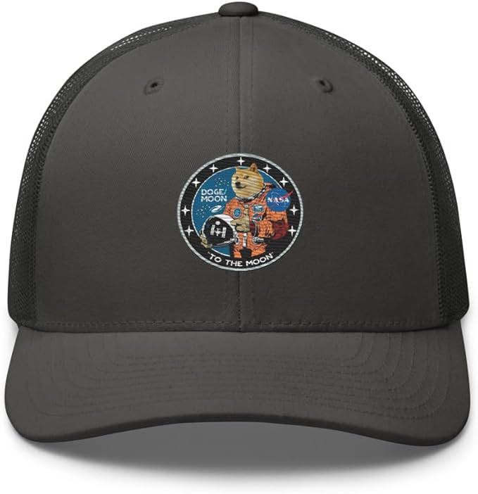 Doge/Moon NASA Logo Trucker Cap