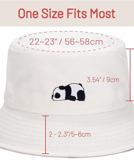 Cotton Bucket Hat for Women Men Summer Travel Sun Beach Bucket Cap, Unisex Outdoor Fisherman Hat