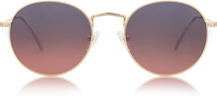 SOJOS Small Round Polarized Sunglasses for Women Men Classic Vintage Retro Shades UV400 SJ1014