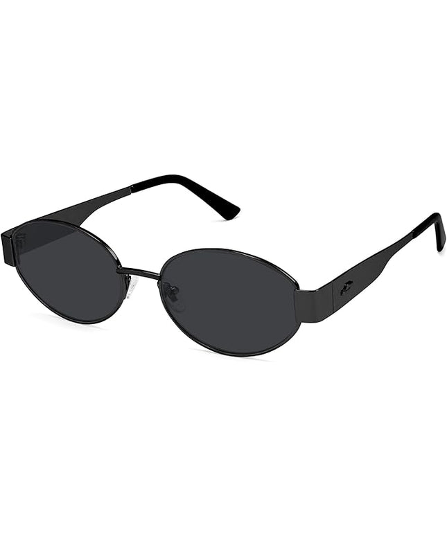 SOJOS Retro Oval Sunglasses for Women Trendy Classic Shades UV400 Protection SJ1256