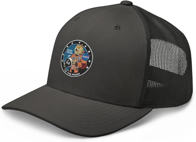 Doge/Moon NASA Logo Trucker Cap