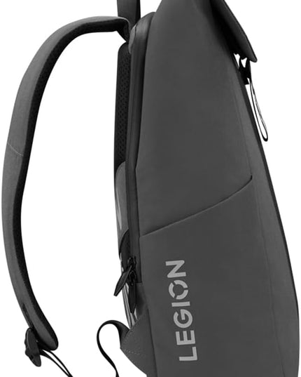 Lenovo Legion Gaming Backpack GB400 for Computers Up to 16 Inch - Lightweight Water Repellant Bag with Multiple Pockets, & Superior Valuables Protection for Gamers (Black)
