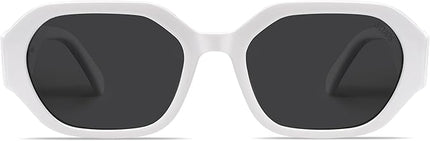 SOJOS Polarized Sunglasses For Women Retro Rectangle Womens Sun Glasses Trendy Narrow Square 90s Shades SJ2232