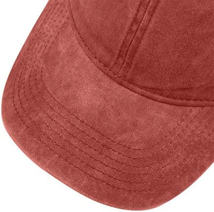 HH HOFNEN Men Women Washed Distressed Twill Cotton Baseball Cap Vintage Adjustable Dad Hat