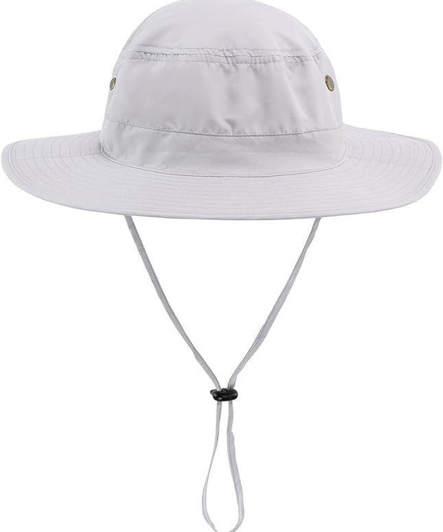 Home Prefer UPF50 Mens Sun Hat with Neck Flap Quick Dry UV Protection Cap Womens Wide Brim Fishing Hat Neck Flap Beach Garden