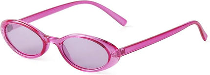 VIA LEECA Trendy Oval Sunglasses Women 90’s Vintage Sun Glasses Fashion Tinted Glasses UV400 Protection
