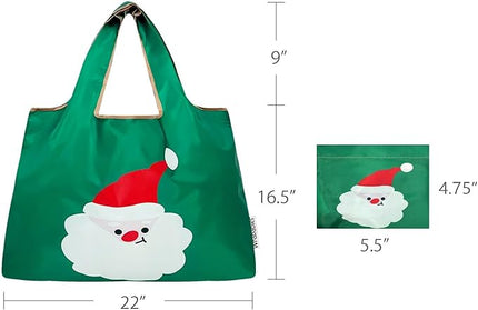 allydrew Large Foldable Tote Nylon Reusable Grocery Bags