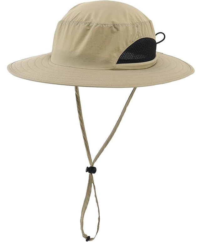 LLmoway Kids Sun Protection Hat Quick Dry Adjustable Wide Brim Mesh Bucket Hat