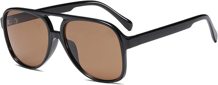YDAOWKN Retro Aviator Sunglasses for Women Mens Large Frame Classic Vintage 70s Sun Glasses Aviators